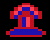 The jumping blue alien
