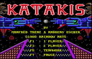 Alle folgenden Bilder stammen vom C64Katakis Titelbild