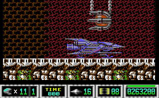 Level 2-2: Mein Raumgleiter startet ins nächste Level.
